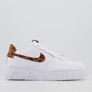 Nike Air Force 1 Low Pixel SE White Leopard Women's Size 10